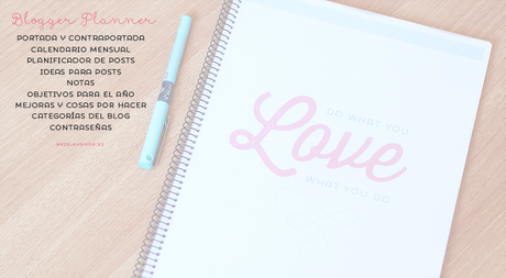 Freebies: blogger planner bien completo para descargar Freebies: blogger planner bien completo para descargar