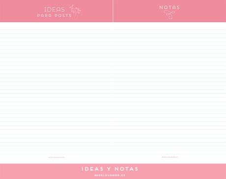 Freebies: blogger planner bien completo para descargar