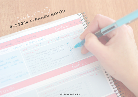 Freebies: blogger planner bien completo para descargar Freebies: blogger planner bien completo para descargar