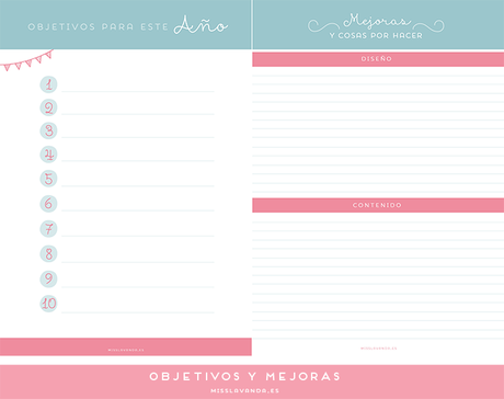 Freebies: blogger planner bien completo para descargar Freebies: blogger planner bien completo para descargar