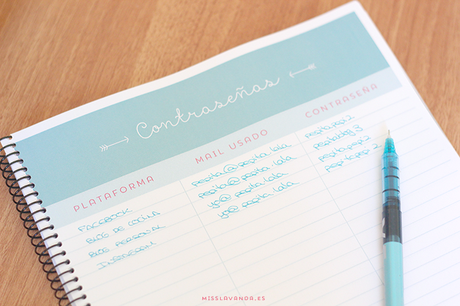 Freebies: blogger planner bien completo para descargar Freebies: blogger planner bien completo para descargar