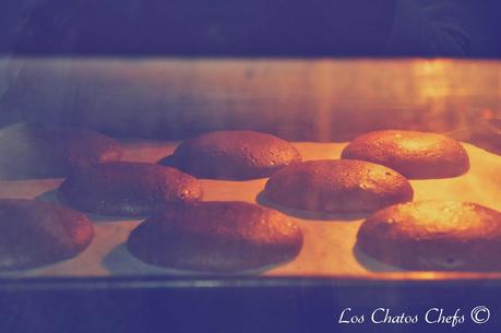Whoopie pies de chocolate y turrón