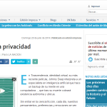 Privacidad: riesgos y costos