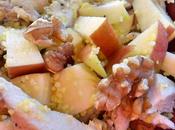 Ensalada cous pollo, manzana nueces