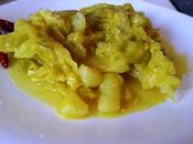 Repollo patatas azafrán Verze patate zafferano