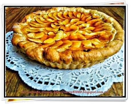 Tarta de manzana con masa quebrada Tarta de manzana con masa quebrada