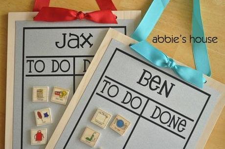 tablas para organizar tareas domesticas