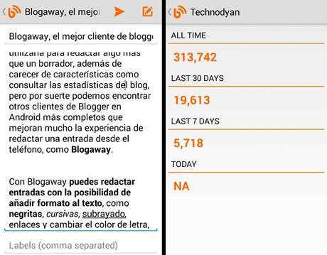 Blogaway, el más completo cliente de Blogger para Android Blogaway, el más completo cliente de Blogger para Android
