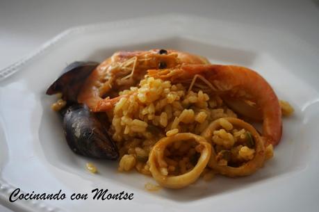 Arroz meloso con langostinos