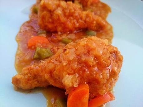 Jamoncitos de pollo veganos Vegesan a la sidra