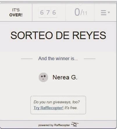 GANADORAS SORTEO DE REYES
