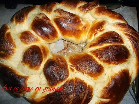 Roscón trenzado