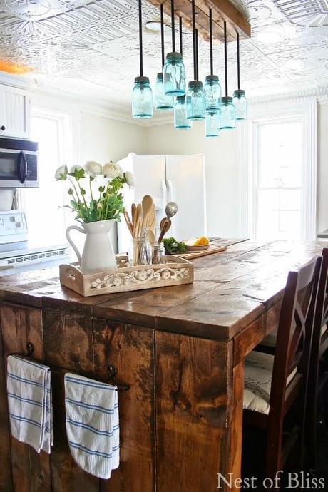 Diy lámparas con botes de cristal7