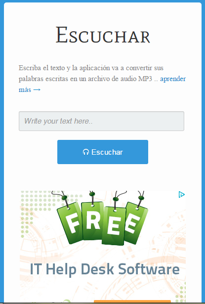 Creamos mp3 en diferentes idiomas fácilmente