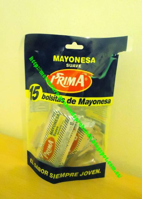 Prima, mayonesa suave en bolsitas para transportar
