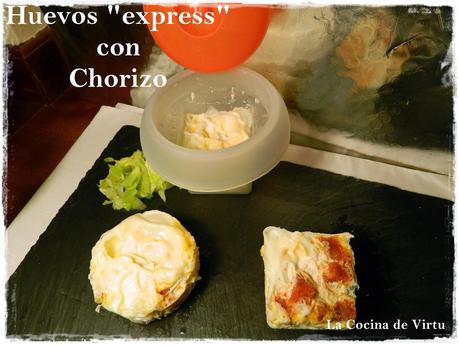 Huevos Express con chorizo