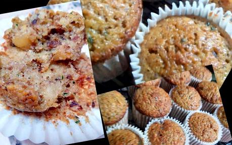 CUP CAKES DE CALABACÍN, CANELA Y FRUTOS SECOS