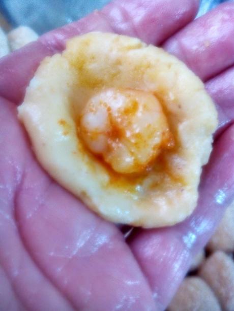 CROQUETAS CON GAMBAS AL PIL PIL