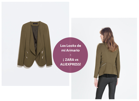 Blazer Fluida Cremalleras Zara VS Blazer Fluida Cremalleras Aliexpress