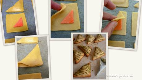 Galletas con Mazapán y glasa de Té Matcha