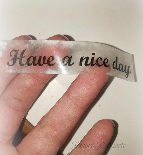 Transferencia con cinta adhesiva