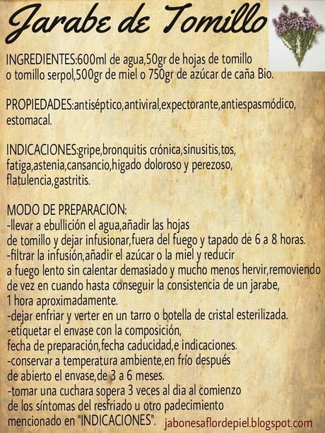 Prepara tu Jarabe de Tomillo en casa