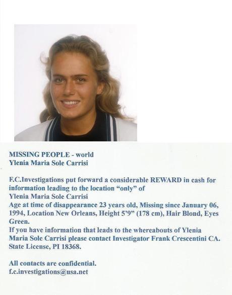 Ylenia Carrisi missing!