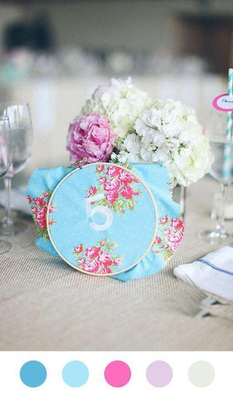 Bastidores para la decoración de tu boda Bastidor números de mesa