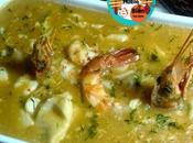 Bechamel langostinos