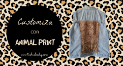 DIY: Renovar vaqueros/jeans rotos con Animal Print PARTE 3