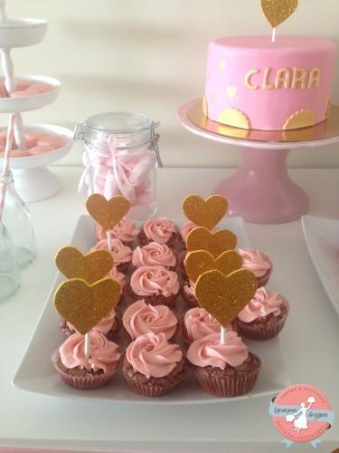 Mesa dulce para el primer cumpleaños de Clara mesa dulce primer cumple5