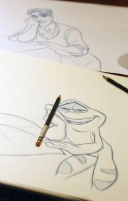 Dibujando a Naveen (La Princesa y la rana)