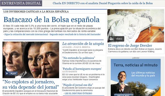 portada de otro periodico digital