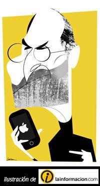 Tabletmania: un blog que va a durar 20 días Ilustracion de Steve Jobs de lainformacion.com