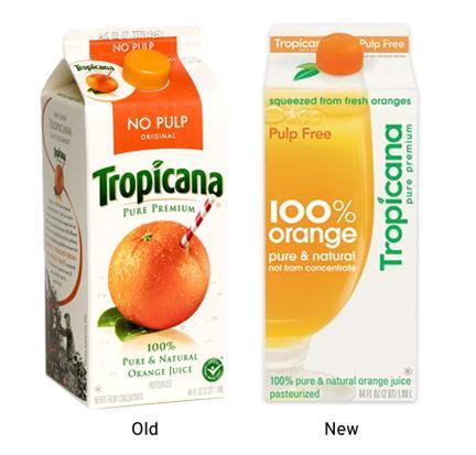 El rediseño de Tropicana Rediseño Tropicana