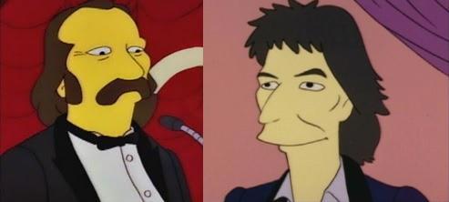 Los Simpson, 20 años de Rock: David Crosby y George Harrison