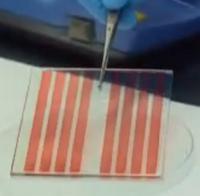 Impresión de células solares como los billetes de plástico