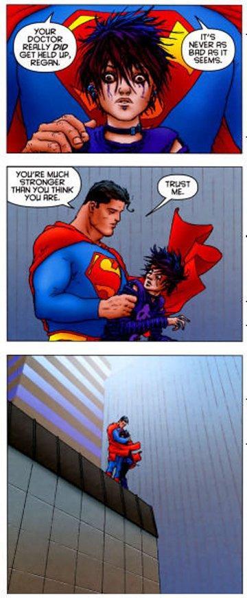 All Star Superman, salva una vida