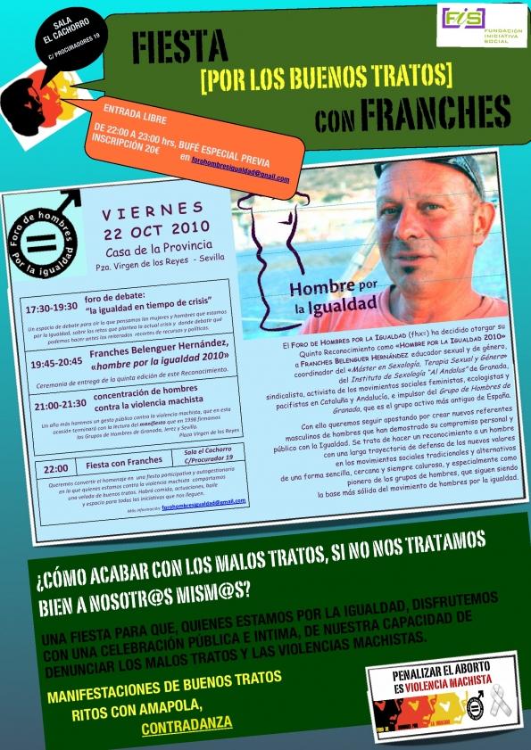 Vº Reconocimiento hombre por la Igualdad: Sevilla 22 de octubre de 2010