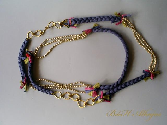 Collar Seda Azul