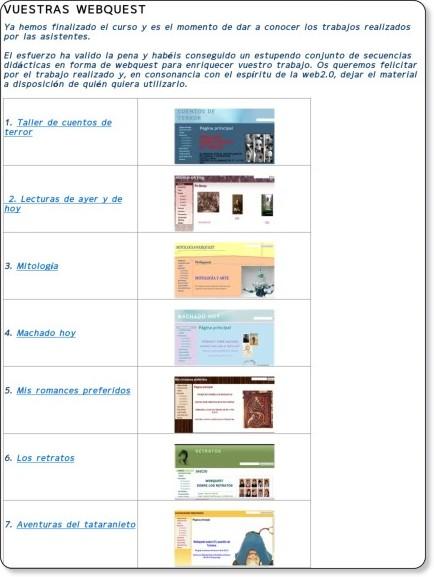 https://sites.google.com/site/tallerdewebquest/vuestras-webquest