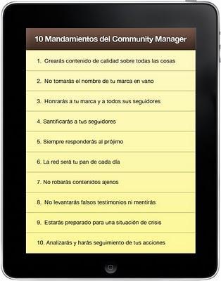 10 Mandamientos del Community Manager