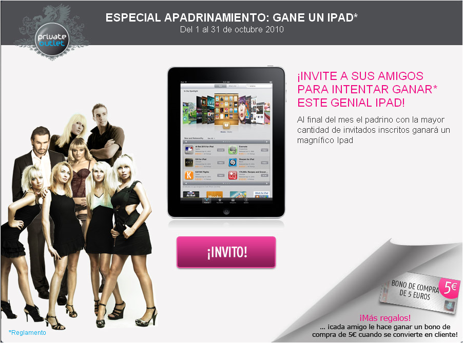 parrainage es ¡Un iPad de regalo!