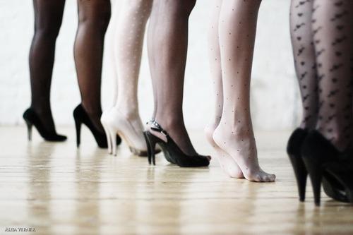 Con medias y a lo loco!