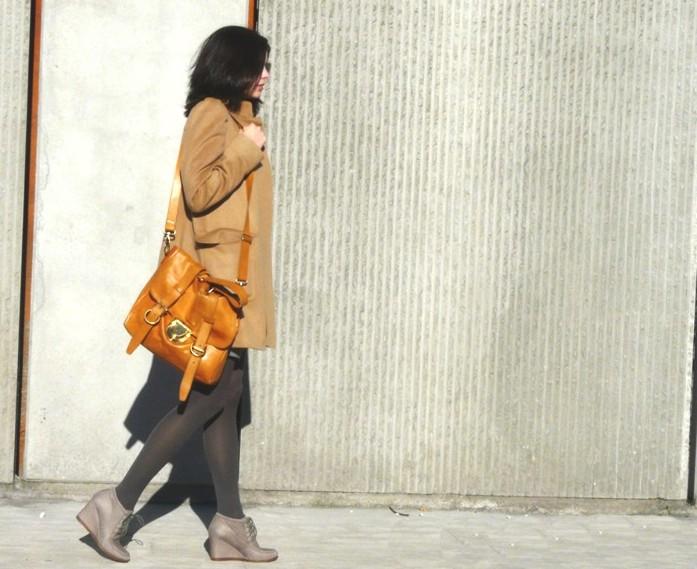 Ankle boots + Camel