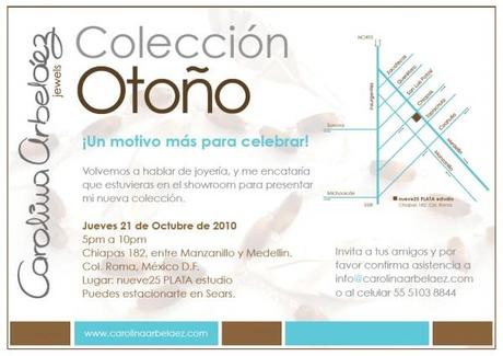 E-Invite Showroom 21 Oct 2010 Showroom Joyería Carolina Arbeláez