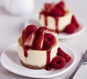 Tarta de queso con frambuesas Tarta de queso con frambuesas