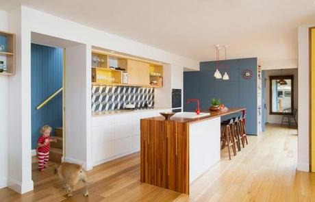 Diseño y colorido en esta vivienda de Australia