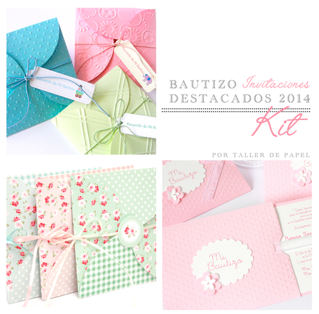 Invitaciones de Bautizo para Niña destacadas del 2014 por Taller de Papel