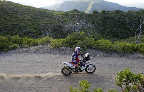 Ya en territorio chileno, Barreda Bort fue el primero en motos